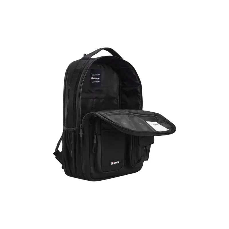 FILA FUSION Fabric Laptop Backpack Large Size Unisex Pitch Black-3