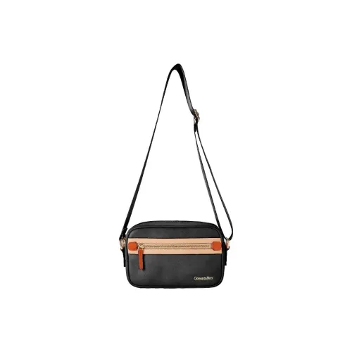 OCEANIA ROO PU Shoulder Bag Crossbody Bag Regular Unisex Black/Light Gray