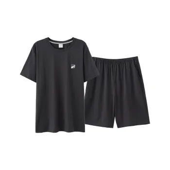 Qin Jing Pajama Set Men's Dark Gray