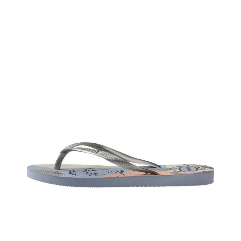 Havaianas Slim Princess Flip Flops Women's Silver Gray-0