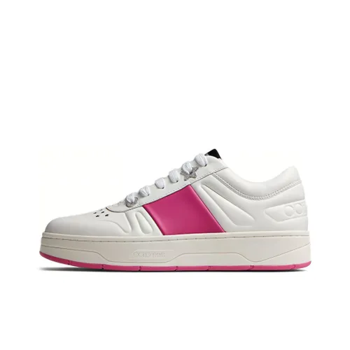 Jimmy Choo Hawaii Skateboard Shoes Women's Low-Top White/Pink