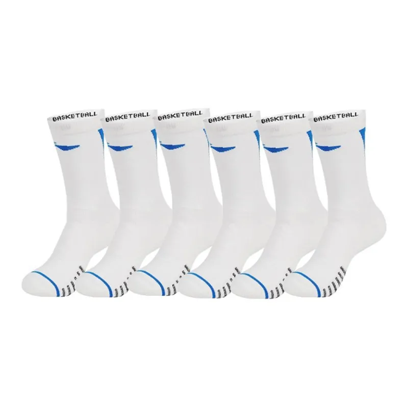 LiNing Basketball Socks Unisex Combo Set White Blue-5