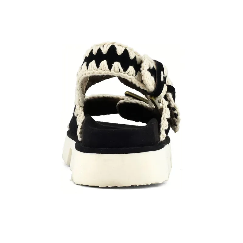 MOU Fashion Sandal Women's White Black-3