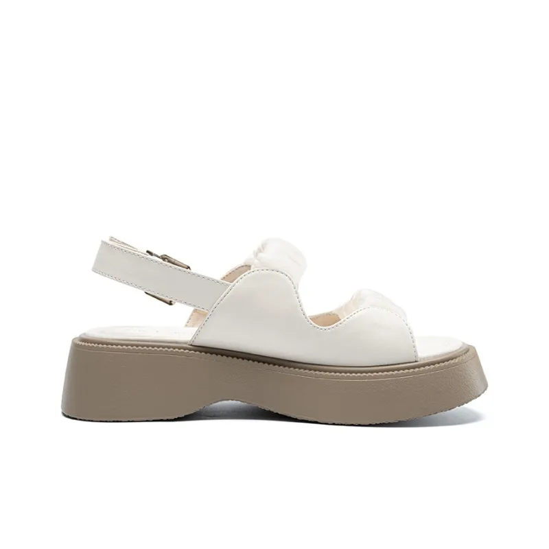 ZHR Strap Sandals 4.5cm Women's Beige-2