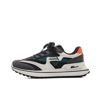 Warrior Cushioned Slip Resistant Low Top Casual Shoes Men's Black Gray