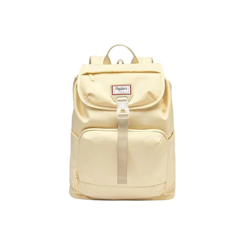 Skechers Fabric Backpack Tubas Unisex Cream Dark Beige-0