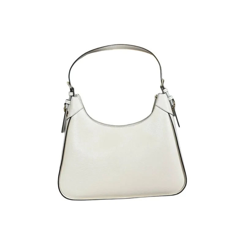 MICHAEL KORS Wilma Leather Handbag, Shoulder Bag Large Size Women's Milk White-4