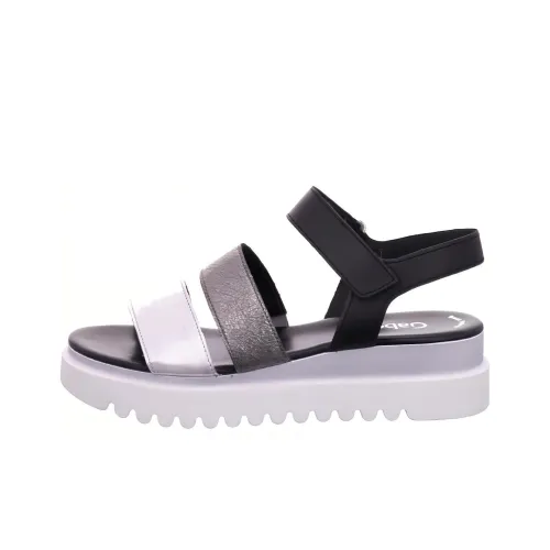 Gabor Beach Sandals Women's Black White Gray