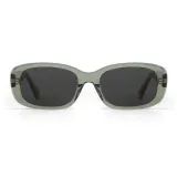 Transparent Green Frame with Black Gray Lens