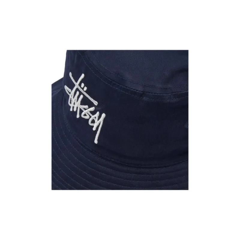 Stussy Cotton Bucket Hats Men's Marine Blue-1