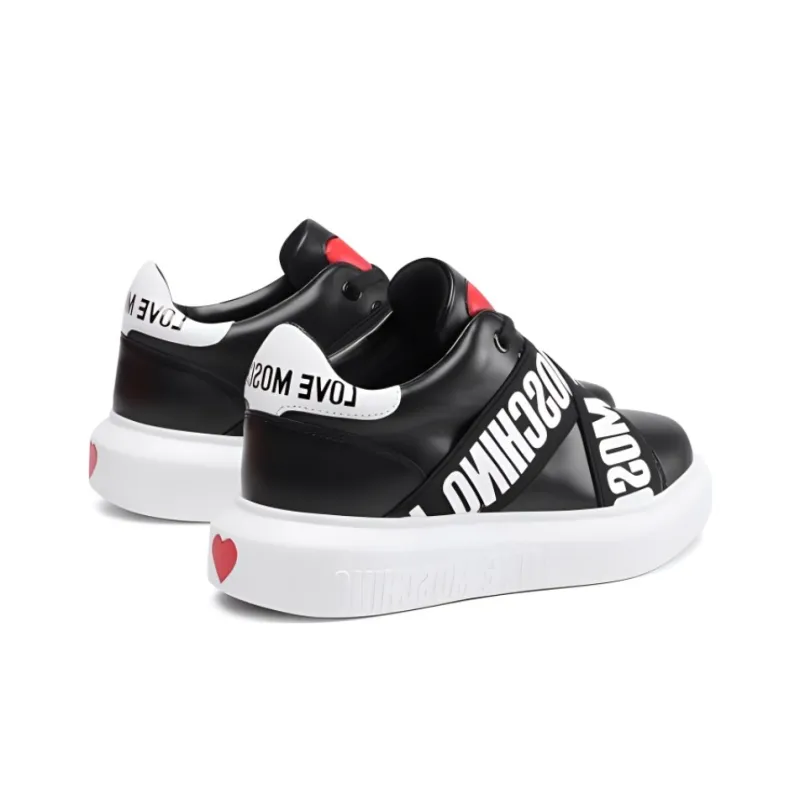Love MOSCHINO Logo-print Elasticated Strap Sneakers-4