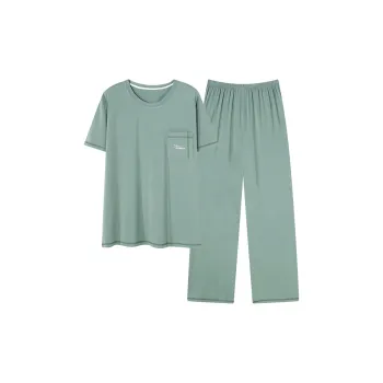 Follow The United States Pajama Set Men's Gray Green