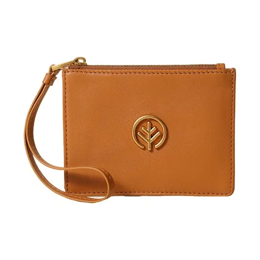 BAGTREE Cow Leather Card Holder Regular Unisex Caramel/Roasted Brown/Black/Cardamom Green/Bordeaux Red-0