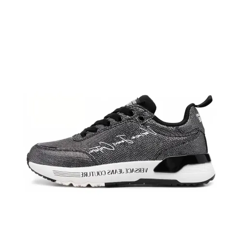 VERSACE JEANS Low Top Casual Shoes Women's Black White