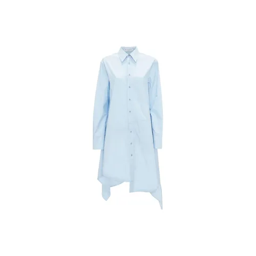 JW Anderson Asymmetric Cotton Shirtdress