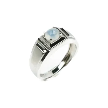 Green Waves Ice Glutinous Jadeite Rings Men's