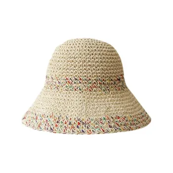 Ai Jiawei Straw Woven Bucket Hats Women's