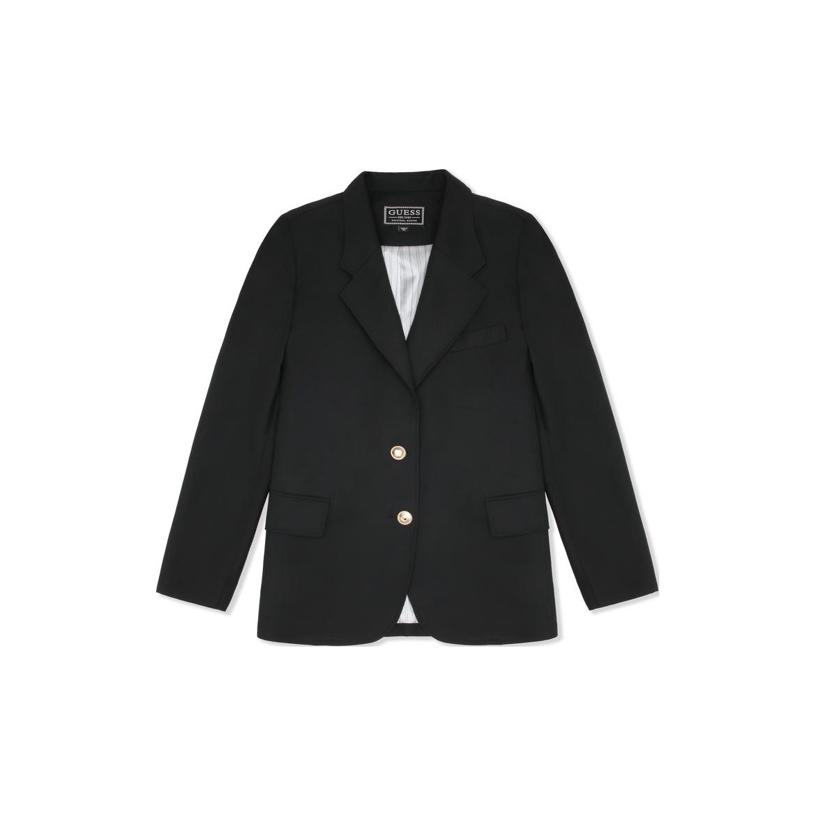 Guess black coat best sale