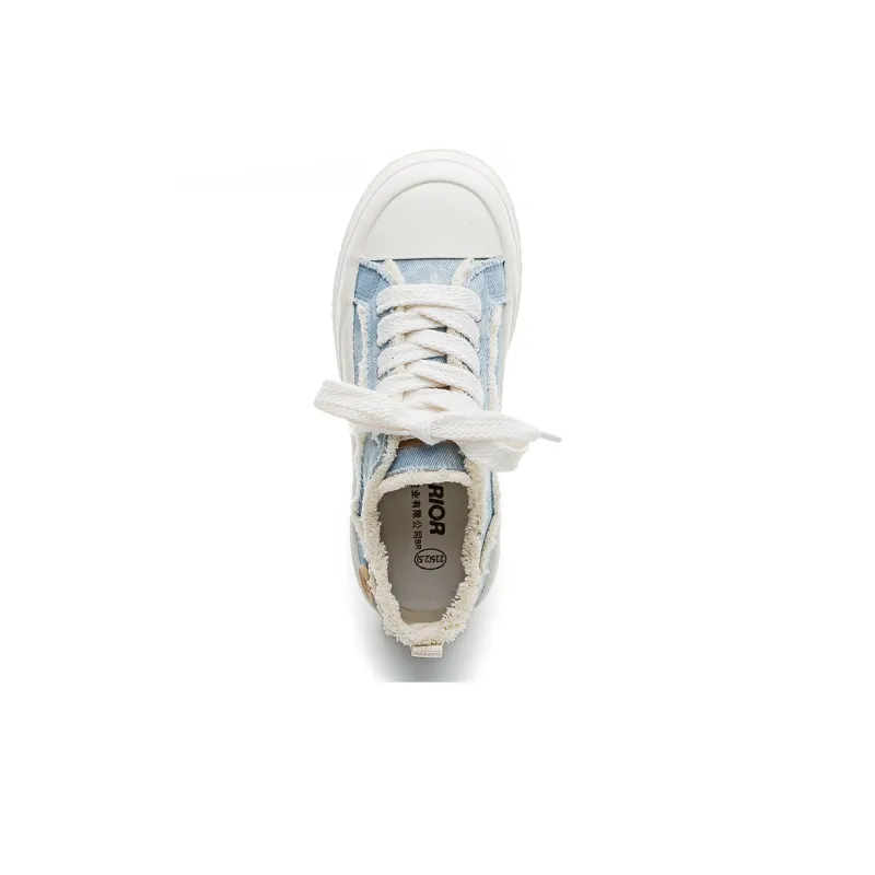 Warrior Wear resistant And Lightweight Canvas Shoes Women's Light Blue-3