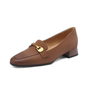 Echo&yolo Loafers Women's Brown, Yellow, Black