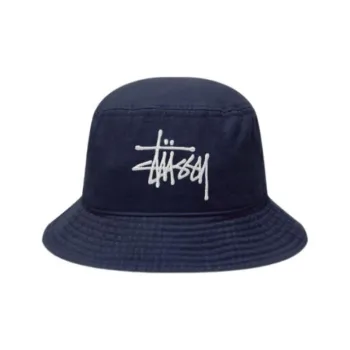 Stussy Cotton Bucket Hats Men's Marine Blue