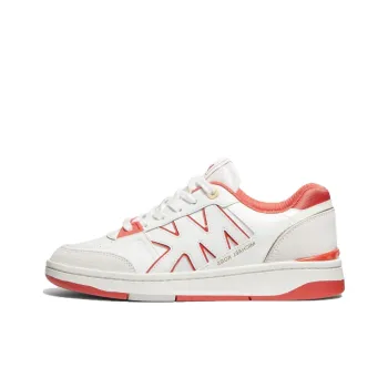 MICHAEL KORS Rebel Low-Top Skateboard Shoes Women's White Red