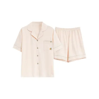 CAIHENGTONG Pajama Set Unisex Apricot