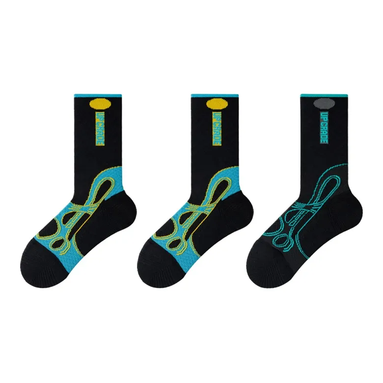 UGUPGRADE Basketball Socks Unisex 3 Pack-12