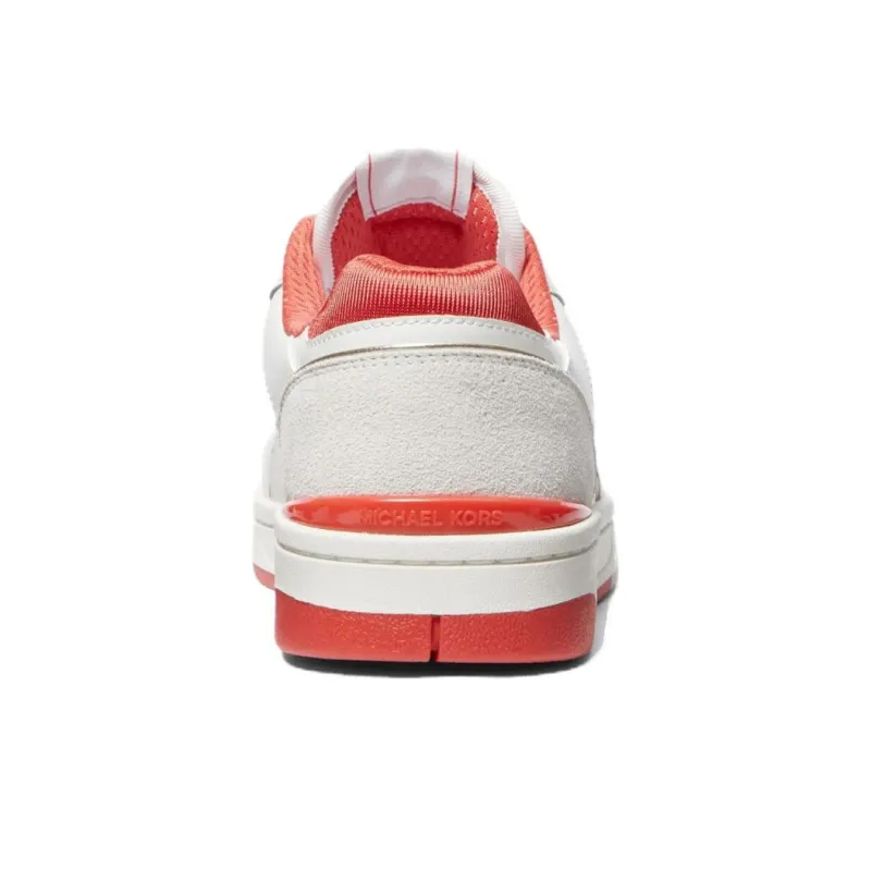 MICHAEL KORS Rebel Low-Top Skateboard Shoes Women's White Red-4