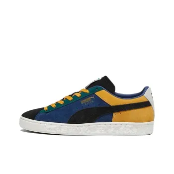PUMA Suede Iconix 23 Anti Slip Wear Resistant Low Top Skateboard Shoes Men's Blue Black Yellow