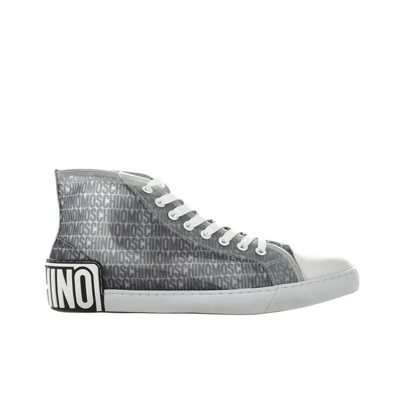 MOSCHINO Lost And Found Web Lace Up Sneakers-1