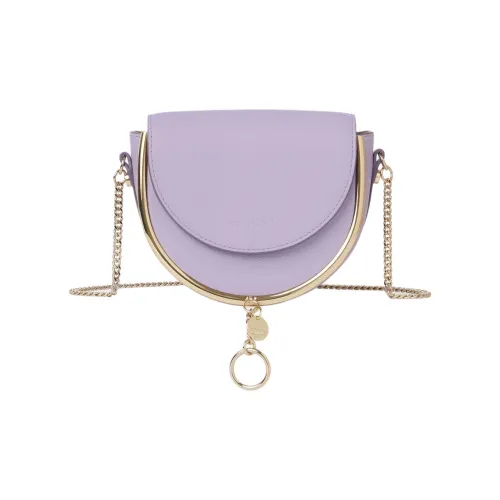 See By Chloe Small Grained Cow Leather Shoulder Bag Crossbody Bag Women's Lilac