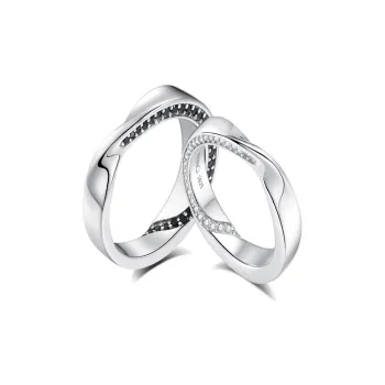 FANCI Rings Unisex Love River Couple Rings