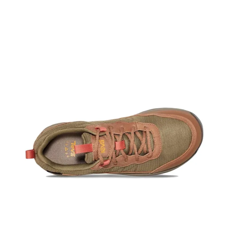 Teva Ridgeview Anti-Slip Wear-Resistant Low-Top Hiking Trekking Shoes Women's Red Green-3