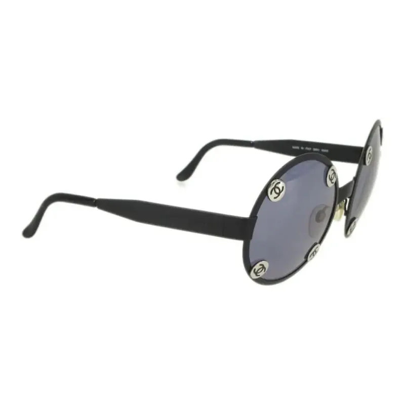 CHANEL CC logo Round frame Sunglasses-0