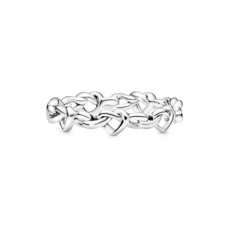 Pandora 925 Sterling Silver Rings Unisex Silver-2