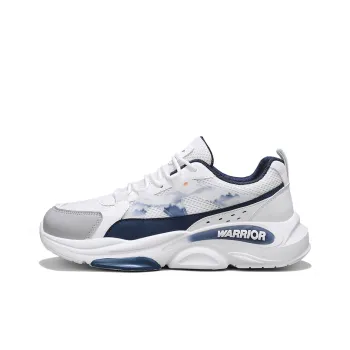 Warrior Ink Wash Painting Collection Height Increasing Low Top Chunky Sneakers Men's White Blue