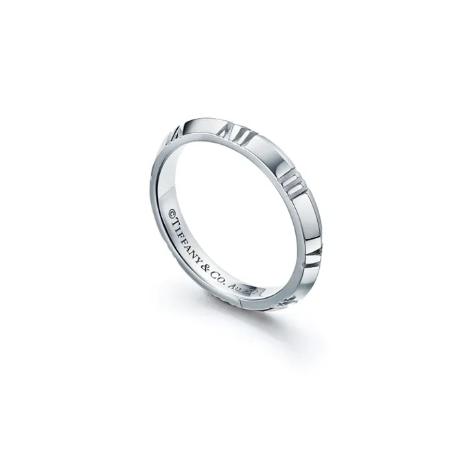 TIFFANY & CO. 18K White Gold Rings Unisex-1