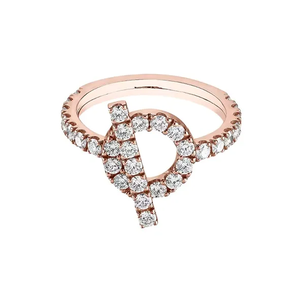 HERMES 18K Rose Gold Rings Women's-0