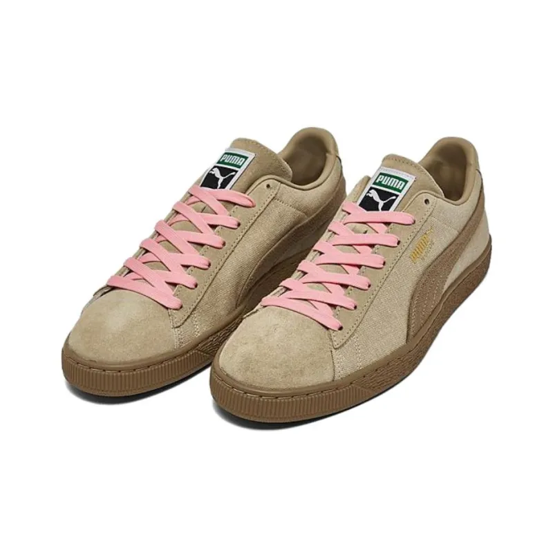PUMA Suede Hemp Anti Slip Wear Resistant Low Top Skateboard Shoes Unisex Brown-1