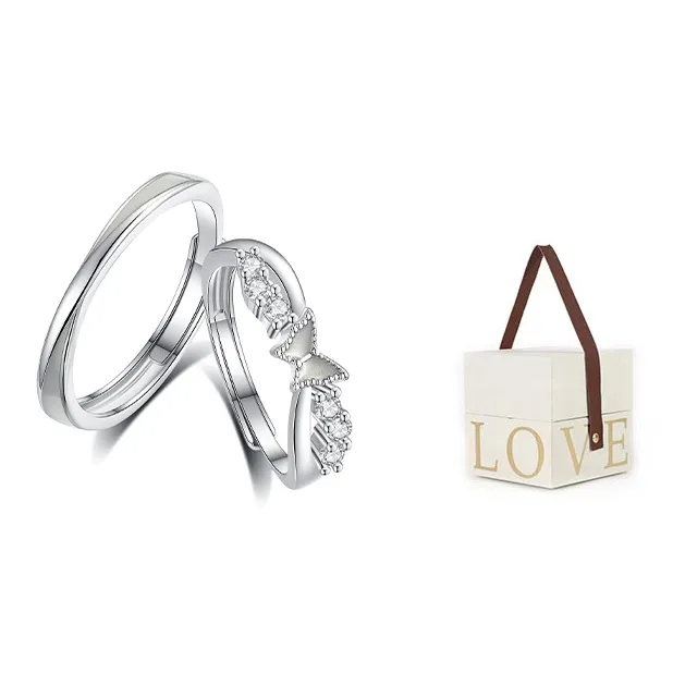 Asia Star Alloy Rings Unisex Silver-3