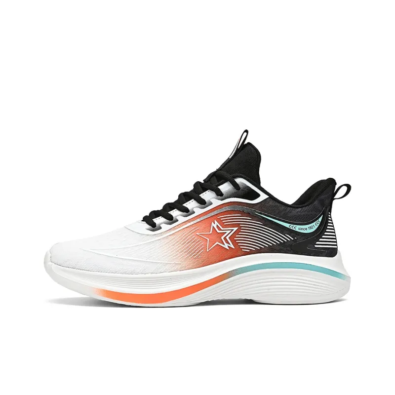 Binary Running Shoes Men Low Top Orange/Blue-0