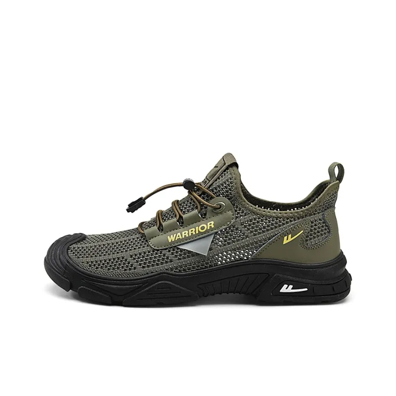 Warrior Breathable And Lightweight Low Top Outdoor Shoes Men's Beige-15