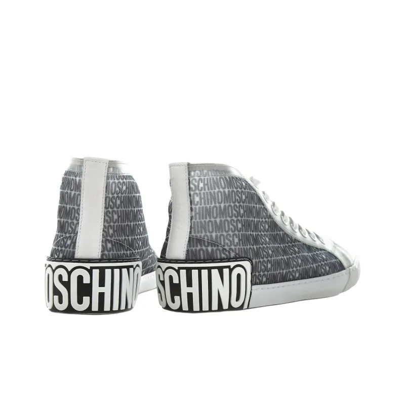 MOSCHINO Lost And Found Web Lace Up Sneakers-3
