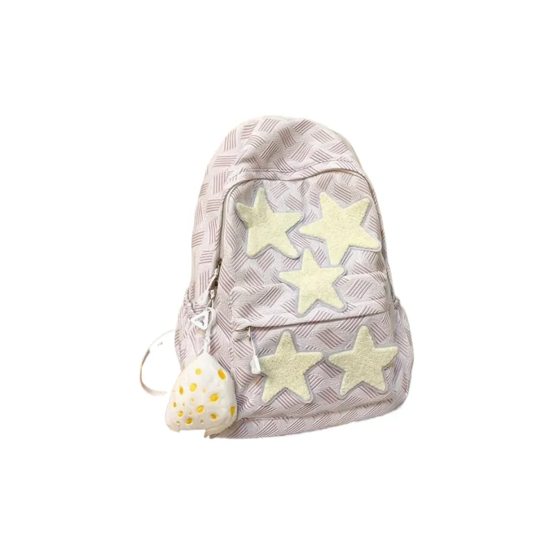 Carissa Nylon Backpack Regular Women's Gray/Blue/Light Yellow/Light Purple-8
