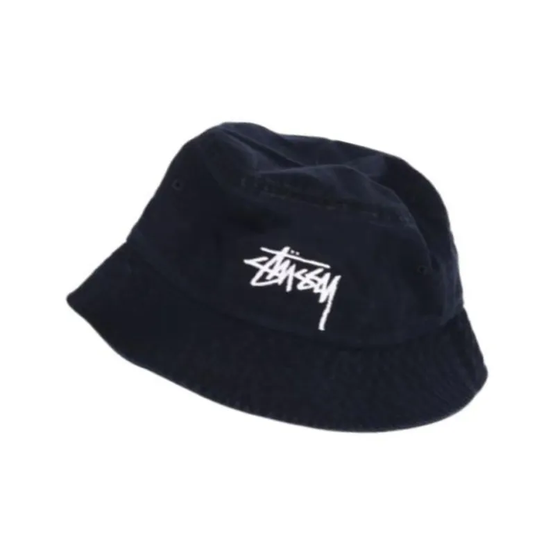 Stussy Cotton Bucket Hats Unisex Blue-1