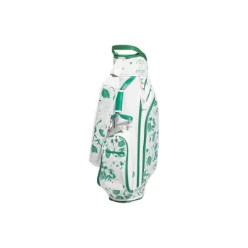 Adidas Recycled Polyester Plain Weave Fabric Storage Bag Unisex White & Green