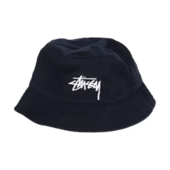 Stussy Cotton Bucket Hats Unisex Blue