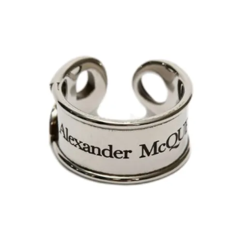 Alexander McQueen Rings Men Silver