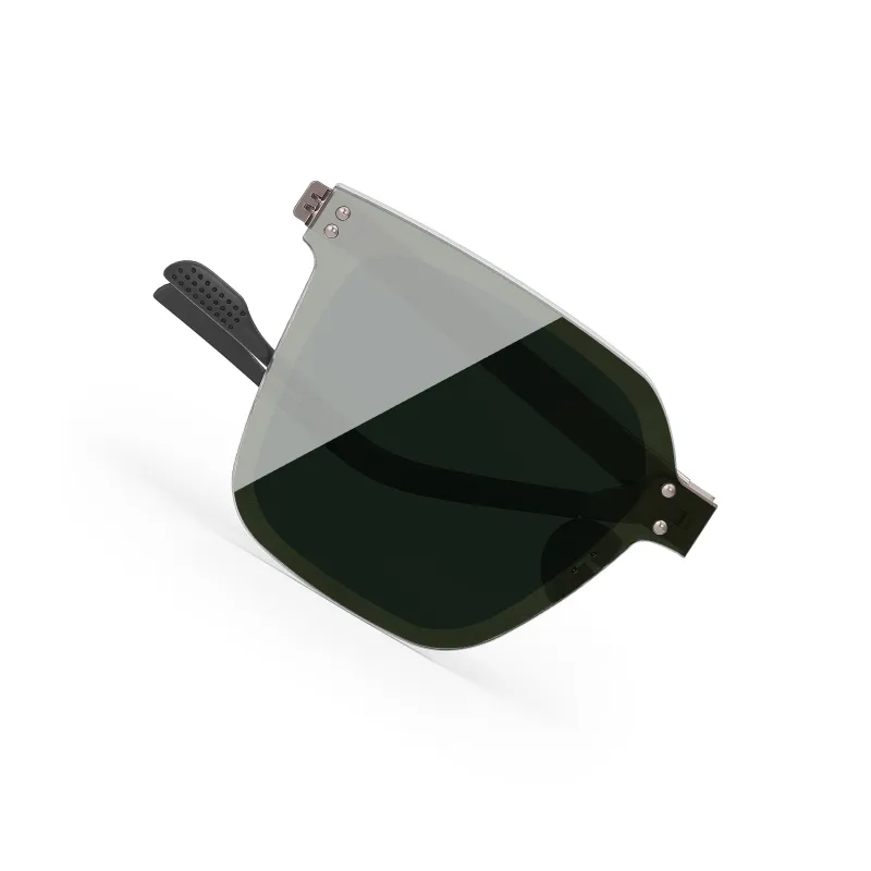 PULAIS Square Sunglasses Unisex Black-6
